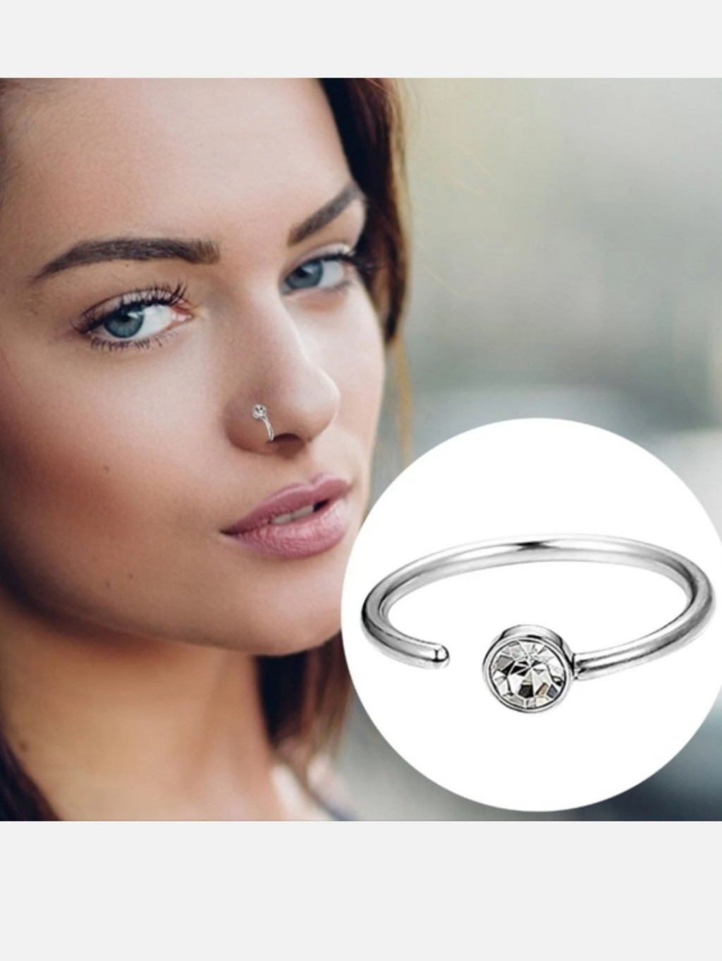 2 Nose Ring Hoops